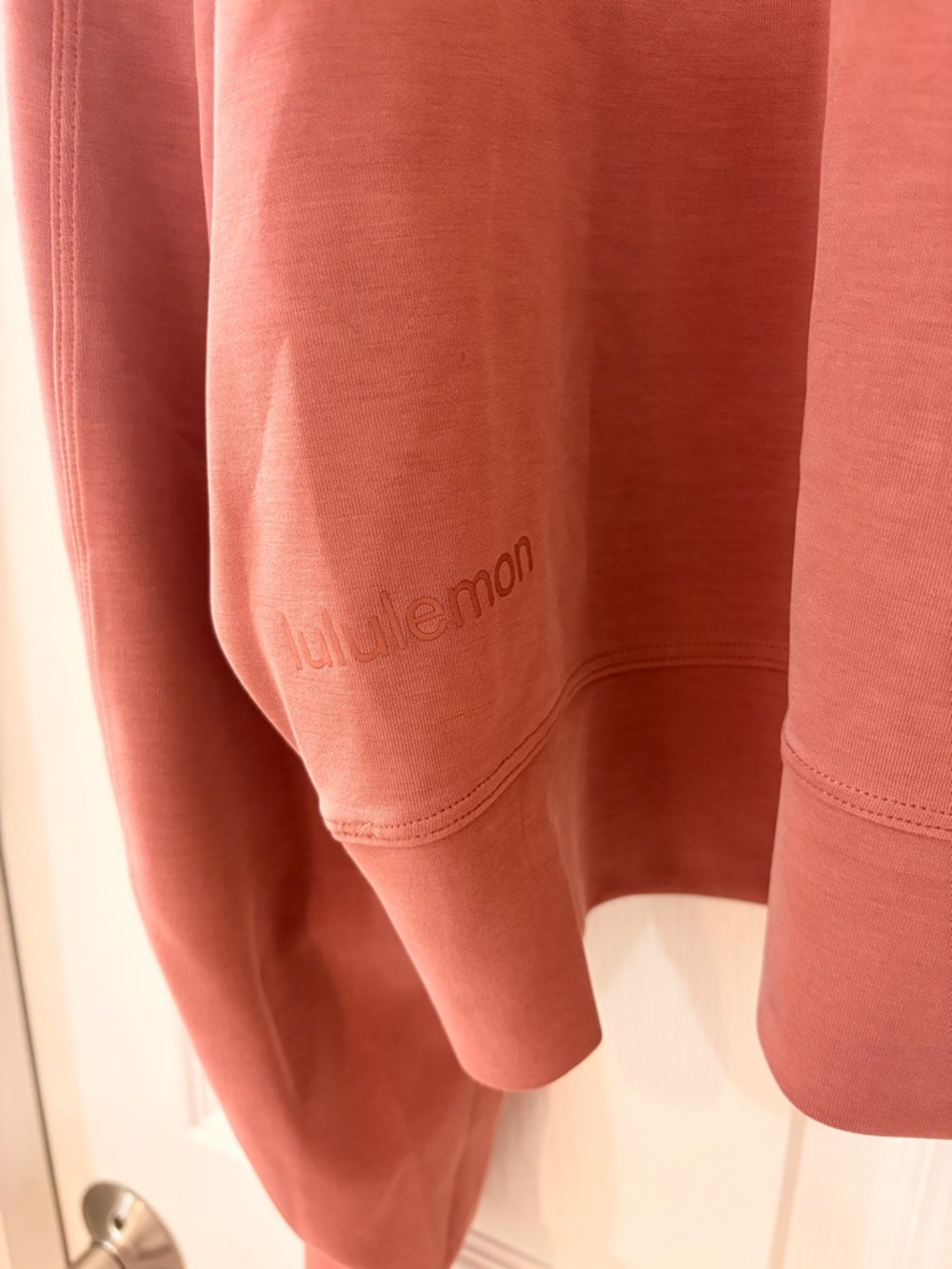 Lululemon Perfectly Oversized Cropped Crew Softstreme Spiced Chai - Picture 3 of 6